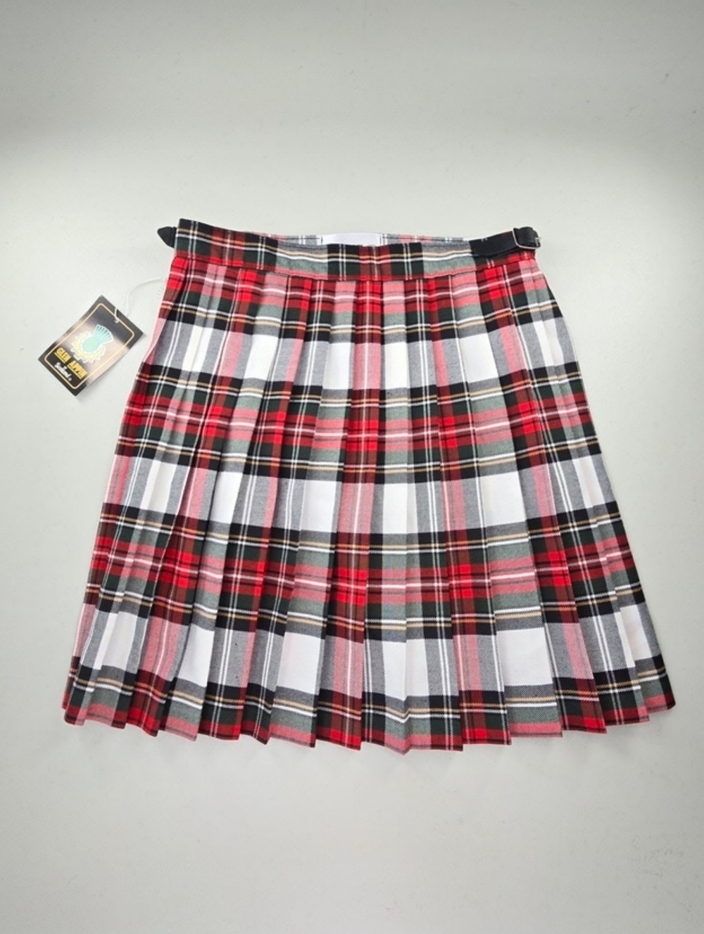 Glen Appin of Scotland Girls Tartan Kilt Skirt Adjustable Waist Size 12 NWT